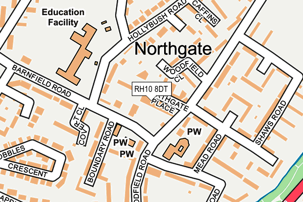 RH10 8DT map - OS OpenMap – Local (Ordnance Survey) RH10 8DT map - OS OpenMap – Local (Ordnance Survey)
