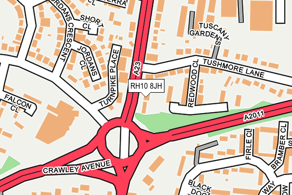 RH10 8JH map - OS OpenMap – Local (Ordnance Survey) RH10 8JH map - OS OpenMap – Local (Ordnance Survey)