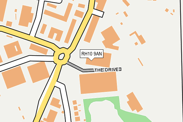 RH10 9AN map - OS OpenMap – Local (Ordnance Survey) RH10 9AN map - OS OpenMap – Local (Ordnance Survey)