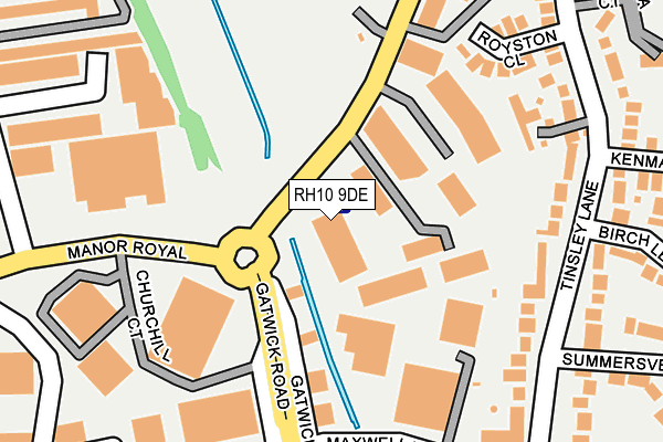 RH10 9DE map - OS OpenMap – Local (Ordnance Survey) RH10 9DE map - OS OpenMap – Local (Ordnance Survey)