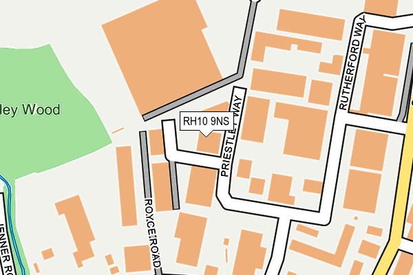 RH10 9NS map - OS OpenMap – Local (Ordnance Survey) RH10 9NS map - OS OpenMap – Local (Ordnance Survey)