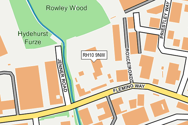 RH10 9NW map - OS OpenMap – Local (Ordnance Survey) RH10 9NW map - OS OpenMap – Local (Ordnance Survey)