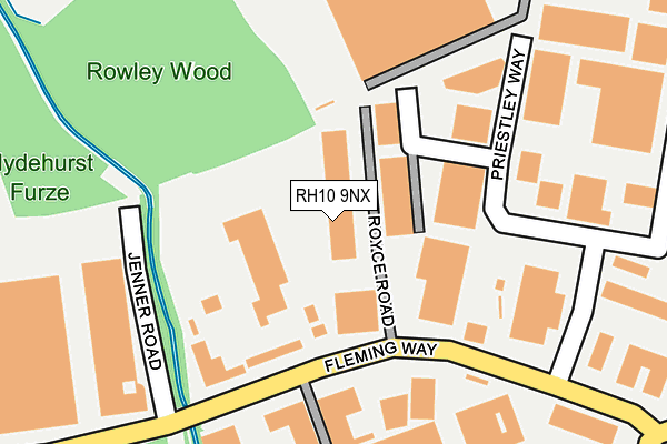 RH10 9NX map - OS OpenMap – Local (Ordnance Survey) RH10 9NX map - OS OpenMap – Local (Ordnance Survey)