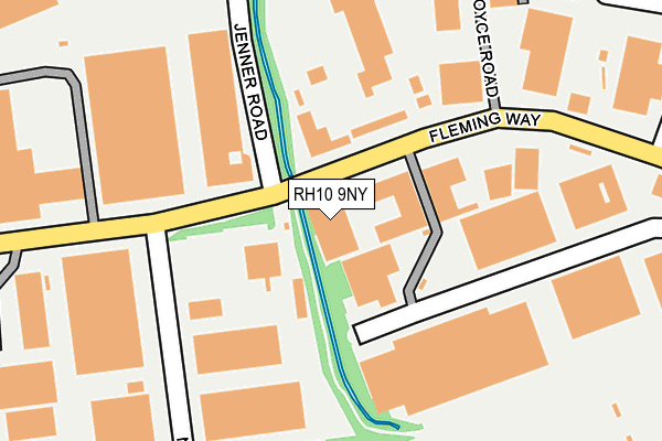RH10 9NY map - OS OpenMap – Local (Ordnance Survey) RH10 9NY map - OS OpenMap – Local (Ordnance Survey)