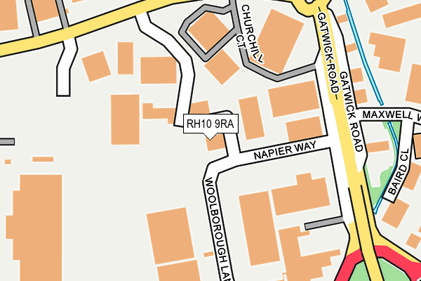 RH10 9RA map - OS OpenMap – Local (Ordnance Survey) RH10 9RA map - OS OpenMap – Local (Ordnance Survey)