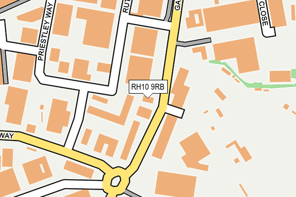 RH10 9RB map - OS OpenMap – Local (Ordnance Survey) RH10 9RB map - OS OpenMap – Local (Ordnance Survey)