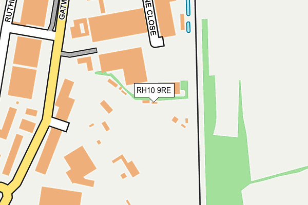 RH10 9RE map - OS OpenMap – Local (Ordnance Survey) RH10 9RE map - OS OpenMap – Local (Ordnance Survey)