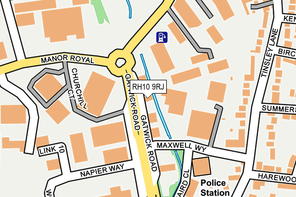 RH10 9RJ map - OS OpenMap – Local (Ordnance Survey) RH10 9RJ map - OS OpenMap – Local (Ordnance Survey)