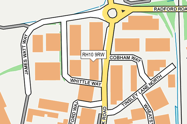 RH10 9RW map - OS OpenMap – Local (Ordnance Survey) RH10 9RW map - OS OpenMap – Local (Ordnance Survey)
