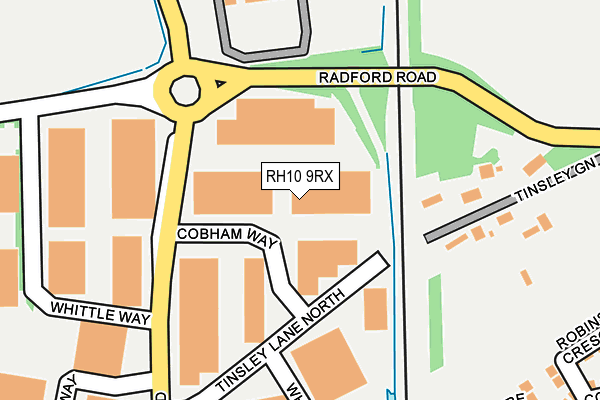 RH10 9RX map - OS OpenMap – Local (Ordnance Survey) RH10 9RX map - OS OpenMap – Local (Ordnance Survey)