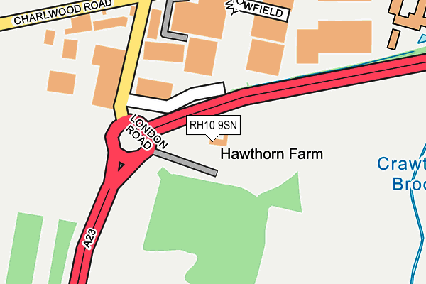RH10 9SN map - OS OpenMap – Local (Ordnance Survey) RH10 9SN map - OS OpenMap – Local (Ordnance Survey)