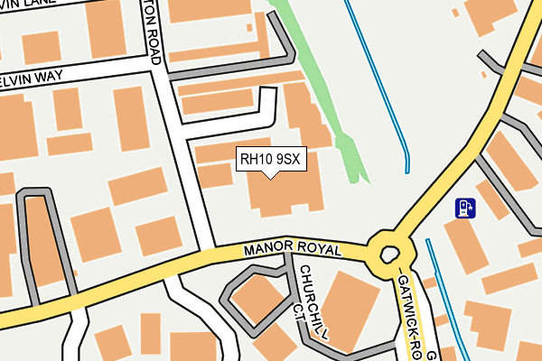 RH10 9SX map - OS OpenMap – Local (Ordnance Survey) RH10 9SX map - OS OpenMap – Local (Ordnance Survey)