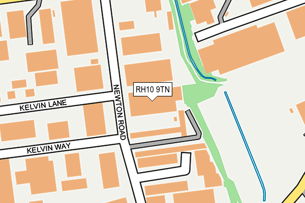 RH10 9TN map - OS OpenMap – Local (Ordnance Survey) RH10 9TN map - OS OpenMap – Local (Ordnance Survey)