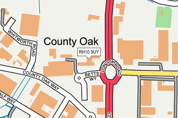 RH10 9UY map - OS OpenMap – Local (Ordnance Survey) RH10 9UY map - OS OpenMap – Local (Ordnance Survey)