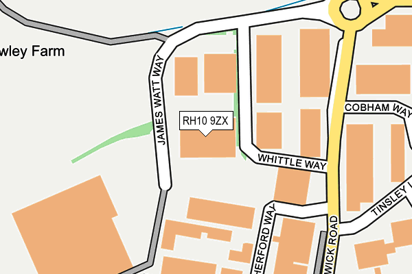 RH10 9ZX map - OS OpenMap – Local (Ordnance Survey) RH10 9ZX map - OS OpenMap – Local (Ordnance Survey)