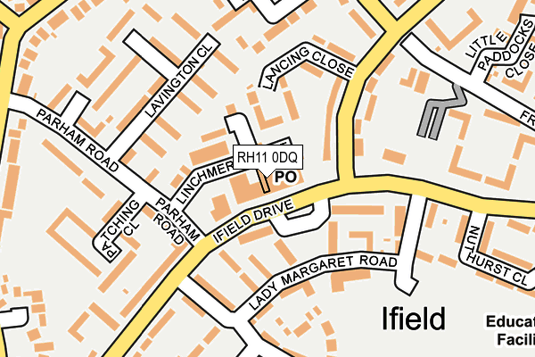 RH11 0DQ map - OS OpenMap – Local (Ordnance Survey) RH11 0DQ map - OS OpenMap – Local (Ordnance Survey)