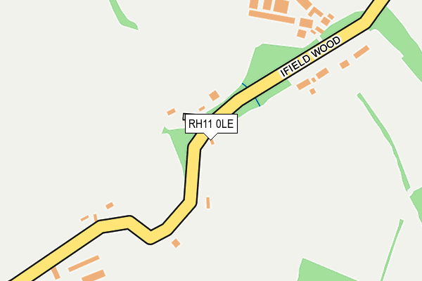 RH11 0LE map - OS OpenMap – Local (Ordnance Survey)