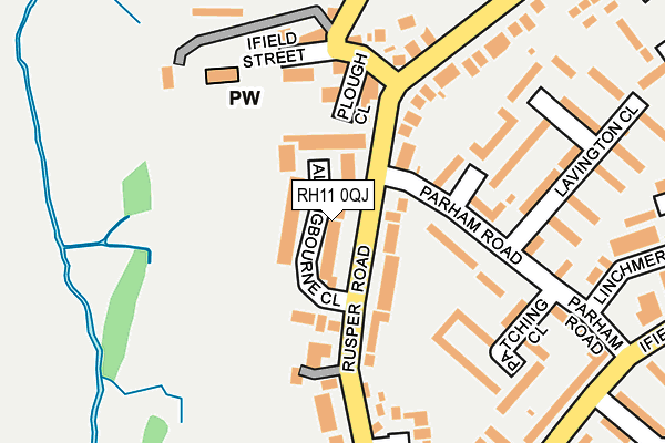 RH11 0QJ map - OS OpenMap – Local (Ordnance Survey) RH11 0QJ map - OS OpenMap – Local (Ordnance Survey)