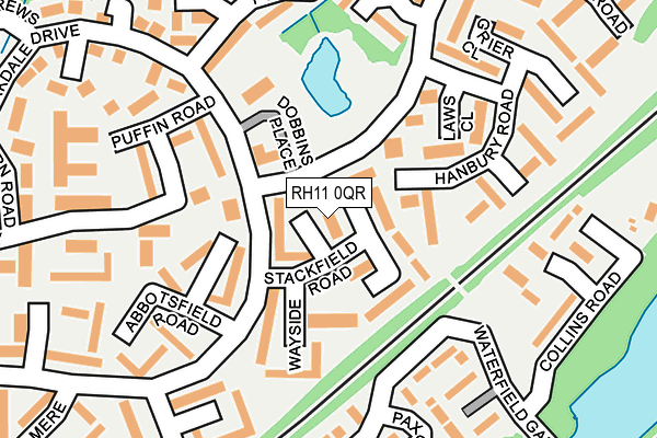 RH11 0QR map - OS OpenMap – Local (Ordnance Survey) RH11 0QR map - OS OpenMap – Local (Ordnance Survey)