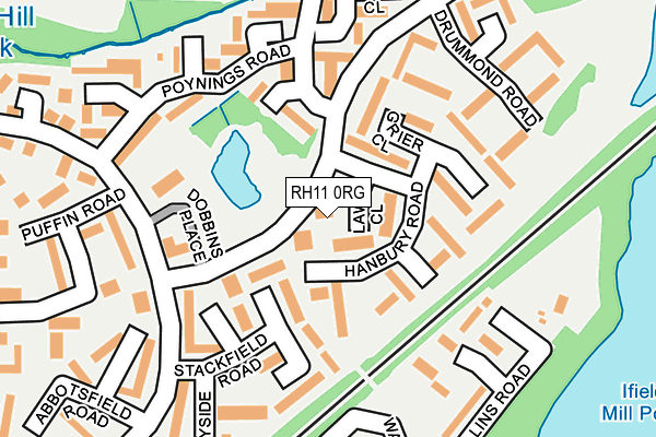 RH11 0RG map - OS OpenMap – Local (Ordnance Survey) RH11 0RG map - OS OpenMap – Local (Ordnance Survey)