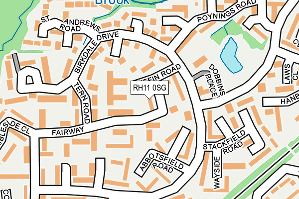 RH11 0SG map - OS OpenMap – Local (Ordnance Survey) RH11 0SG map - OS OpenMap – Local (Ordnance Survey)
