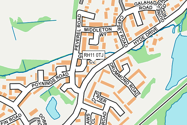 RH11 0TJ map - OS OpenMap – Local (Ordnance Survey) RH11 0TJ map - OS OpenMap – Local (Ordnance Survey)