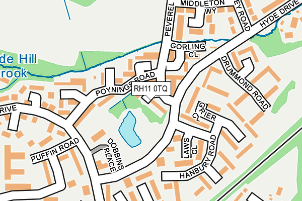 RH11 0TQ map - OS OpenMap – Local (Ordnance Survey) RH11 0TQ map - OS OpenMap – Local (Ordnance Survey)