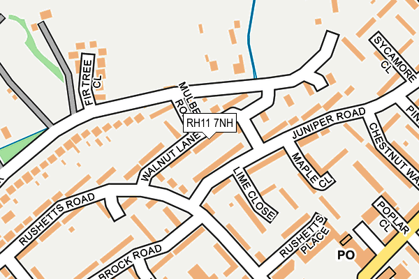 RH11 7NH map - OS OpenMap – Local (Ordnance Survey) RH11 7NH map - OS OpenMap – Local (Ordnance Survey)