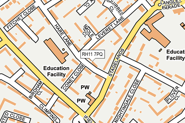 RH11 7PQ map - OS OpenMap – Local (Ordnance Survey) RH11 7PQ map - OS OpenMap – Local (Ordnance Survey)