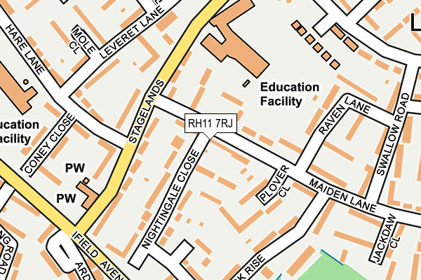 RH11 7RJ map - OS OpenMap – Local (Ordnance Survey) RH11 7RJ map - OS OpenMap – Local (Ordnance Survey)