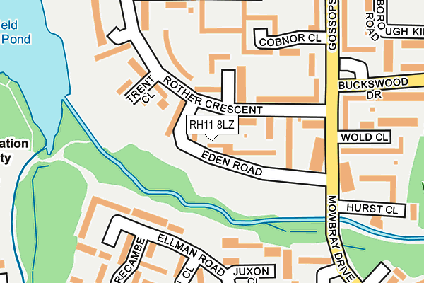 RH11 8LZ map - OS OpenMap – Local (Ordnance Survey) RH11 8LZ map - OS OpenMap – Local (Ordnance Survey)