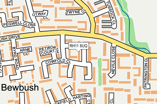 RH11 8UQ map - OS OpenMap – Local (Ordnance Survey) RH11 8UQ map - OS OpenMap – Local (Ordnance Survey)