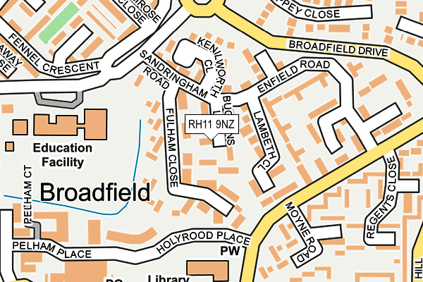 RH11 9NZ map - OS OpenMap – Local (Ordnance Survey) RH11 9NZ map - OS OpenMap – Local (Ordnance Survey)