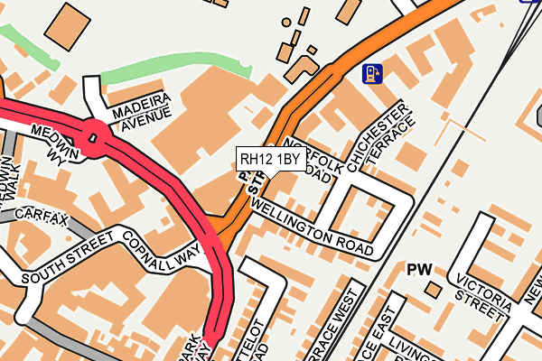 RH12 1BY map - OS OpenMap – Local (Ordnance Survey) RH12 1BY map - OS OpenMap – Local (Ordnance Survey)