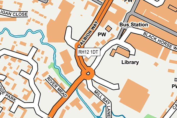 RH12 1DT map - OS OpenMap – Local (Ordnance Survey) RH12 1DT map - OS OpenMap – Local (Ordnance Survey)