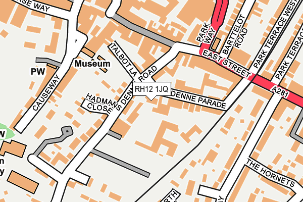 RH12 1JQ map - OS OpenMap – Local (Ordnance Survey) RH12 1JQ map - OS OpenMap – Local (Ordnance Survey)