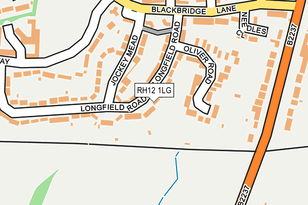 RH12 1LG map - OS OpenMap – Local (Ordnance Survey) RH12 1LG map - OS OpenMap – Local (Ordnance Survey)