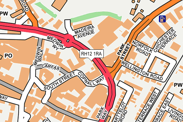 RH12 1RA map - OS OpenMap – Local (Ordnance Survey) RH12 1RA map - OS OpenMap – Local (Ordnance Survey)