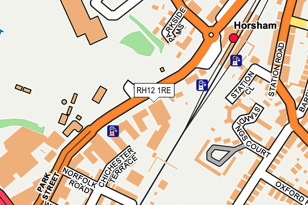 RH12 1RE map - OS OpenMap – Local (Ordnance Survey) RH12 1RE map - OS OpenMap – Local (Ordnance Survey)