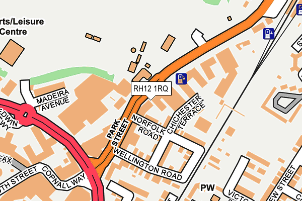RH12 1RQ map - OS OpenMap – Local (Ordnance Survey) RH12 1RQ map - OS OpenMap – Local (Ordnance Survey)