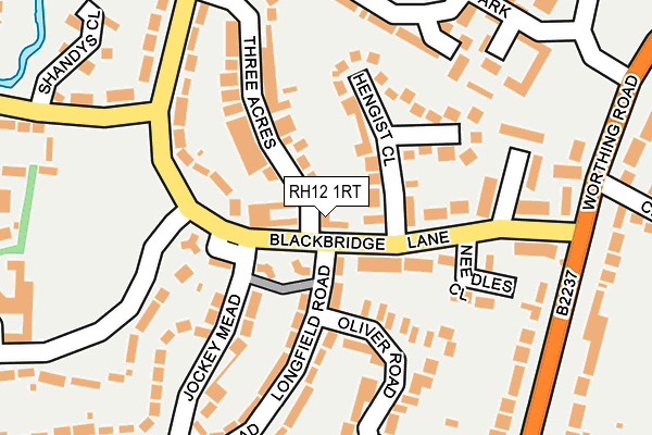 RH12 1RT map - OS OpenMap – Local (Ordnance Survey) RH12 1RT map - OS OpenMap – Local (Ordnance Survey)