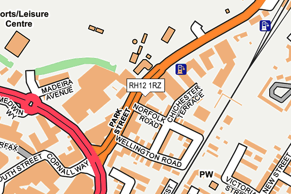 RH12 1RZ map - OS OpenMap – Local (Ordnance Survey) RH12 1RZ map - OS OpenMap – Local (Ordnance Survey)