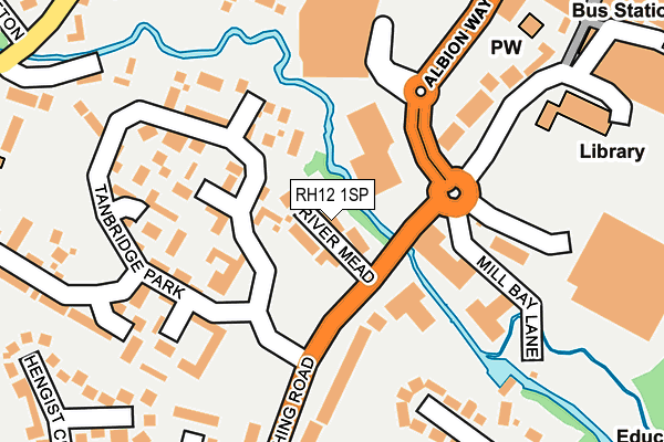 RH12 1SP map - OS OpenMap – Local (Ordnance Survey) RH12 1SP map - OS OpenMap – Local (Ordnance Survey)