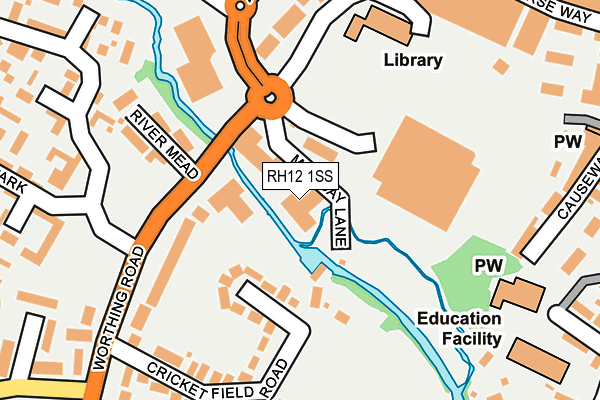 RH12 1SS map - OS OpenMap – Local (Ordnance Survey) RH12 1SS map - OS OpenMap – Local (Ordnance Survey)