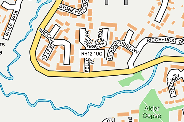 RH12 1UQ map - OS OpenMap – Local (Ordnance Survey) RH12 1UQ map - OS OpenMap – Local (Ordnance Survey)