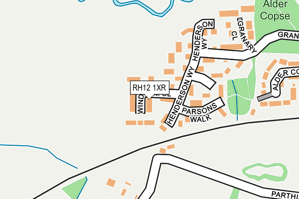 RH12 1XR map - OS OpenMap – Local (Ordnance Survey) RH12 1XR map - OS OpenMap – Local (Ordnance Survey)