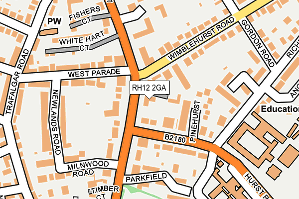 RH12 2GA map - OS OpenMap – Local (Ordnance Survey) RH12 2GA map - OS OpenMap – Local (Ordnance Survey)