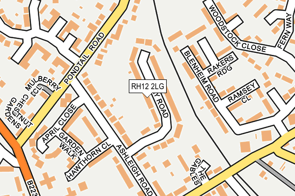 RH12 2LG map - OS OpenMap – Local (Ordnance Survey) RH12 2LG map - OS OpenMap – Local (Ordnance Survey)