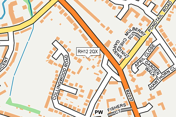 RH12 2QX map - OS OpenMap – Local (Ordnance Survey) RH12 2QX map - OS OpenMap – Local (Ordnance Survey)