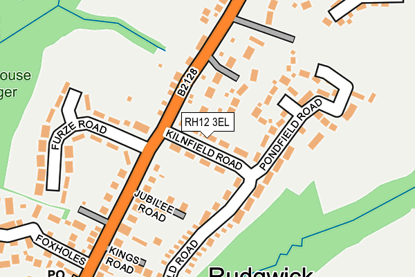 RH12 3EL map - OS OpenMap – Local (Ordnance Survey) RH12 3EL map - OS OpenMap – Local (Ordnance Survey)